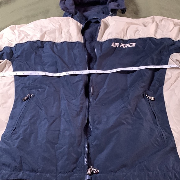 Men’s Air Force jacket w/ fleece lining. Armpit to armpit approx. 26 1/2 inches - Picture 13 of 14
